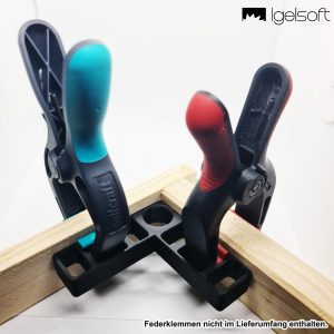 Igelsoft Winkelspanner Gr. Medium | Für Federzwingen von Wolfcraft oder Parkside