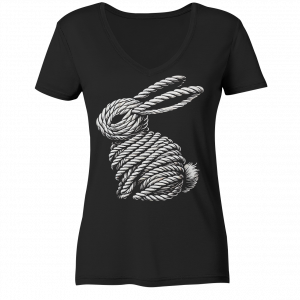 Rope Bunny - Ladies V-Neck Shirt